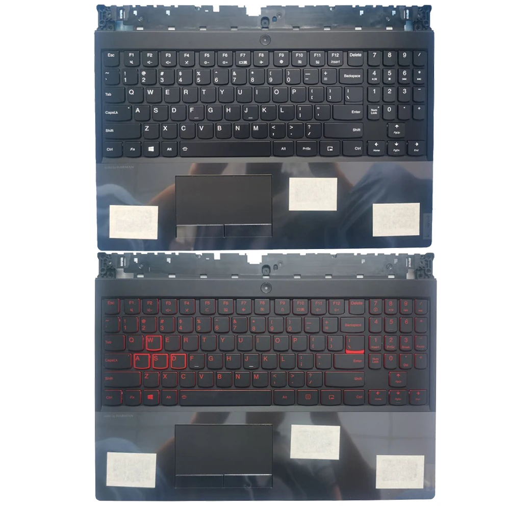 Nuova Tastiera Usa Retroilluminata Per Lenovo Legion Y530 Y530-15Ich Y540-15Irh Pg0 Y7000 Con Touchpad Con Copertura Poggiapolsi