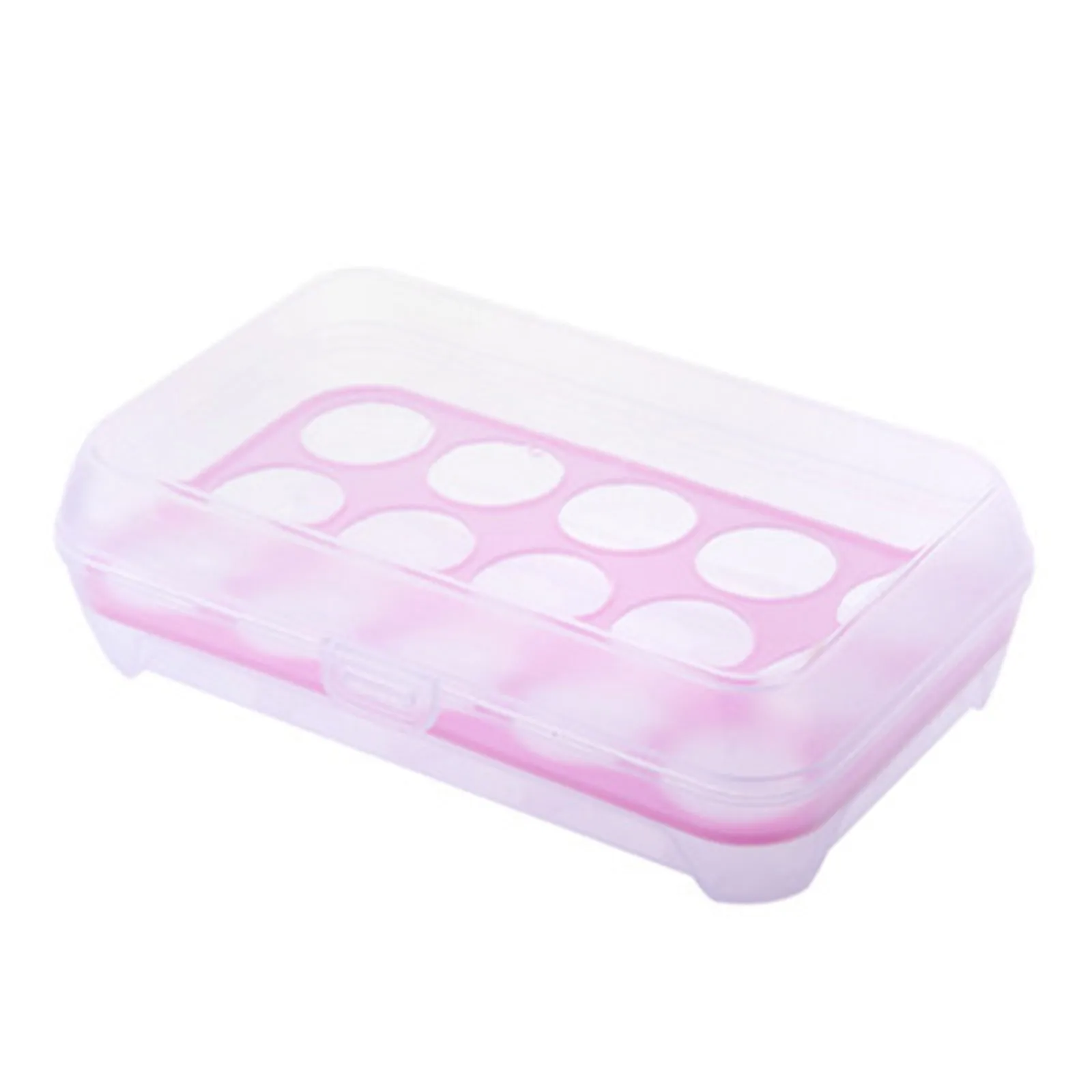 Single Layer Refrigerator Food 15 Eggs Airtight Storage Container Plastic Box 2