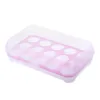 Single Layer Refrigerator Food 15 Eggs Airtight Storage Container Plastic Box 2