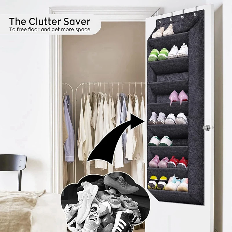 Clutter-Free Wall Mounted Shoe Organizer