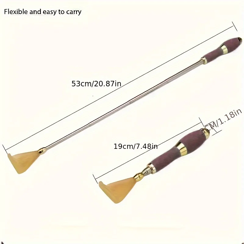 1pc Portable Back Scratcher Telescopic Scratching Massager Back Scraper Tickling Itch Body Scratch Stick with Magnetic Ball