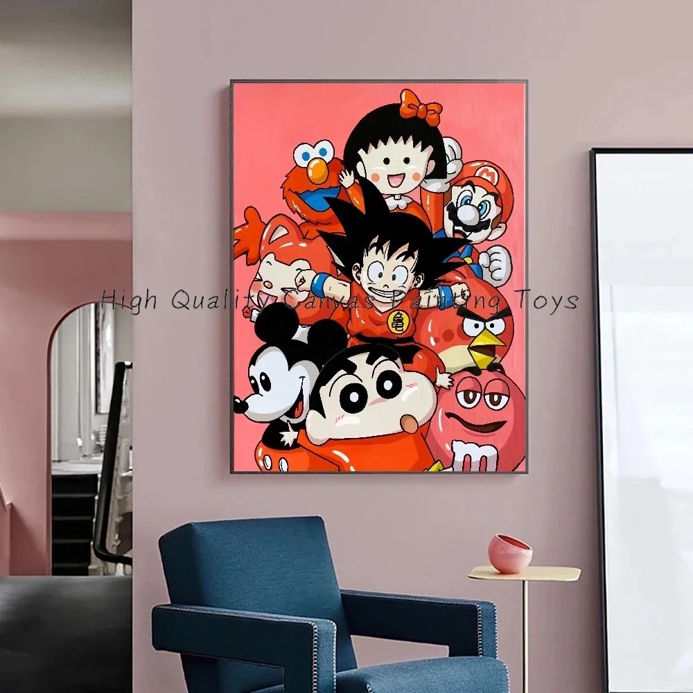 Wallpaper Anime Dragon Ball Poster Dorm Bedroom Living Room Colour