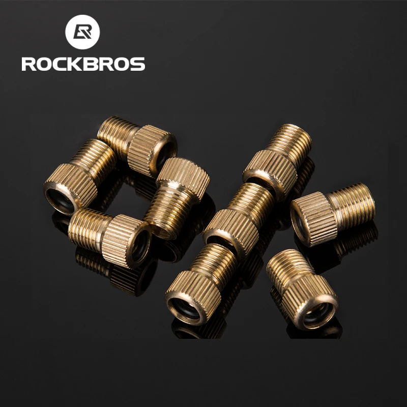 Bicycle Valve Adapter Bicycle Air Valve Bicycle Valve Bicycle Air Nozzle Bicycle Valve Accessories Bicycle Valve Replacement ROCKBROS Bicycle Inner Tube MTB Road FV/AV Gas Nozzle Conversion Head Bike Pump Valve Cycling Schrader Valve Bike Accessories
