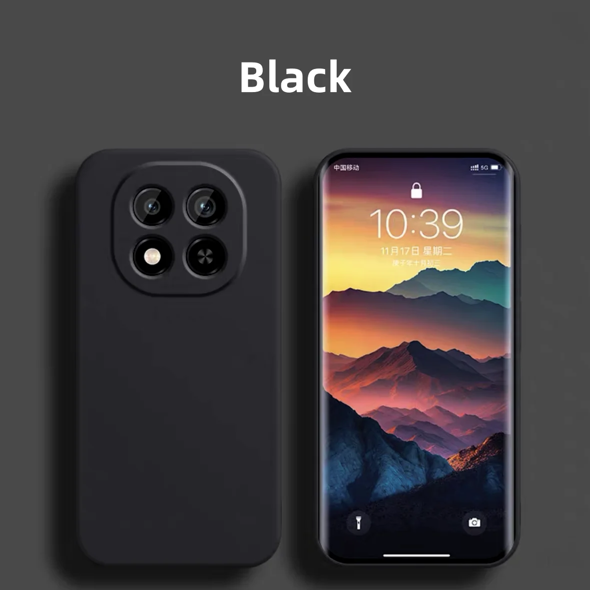 Original Liquid Silicone Soft Back Case with Camera Protector - Premium Phone Cover