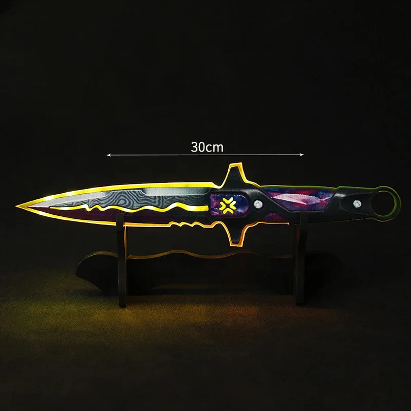 thumbnail image 1 of Arma Valorant de 30 cm VCT LOCKIN Melee, espada acrílica luminosa, cuchillo, accesorios de cosplay, modelo de espada periférica, juguetes de regalo para niños, 1 of 5