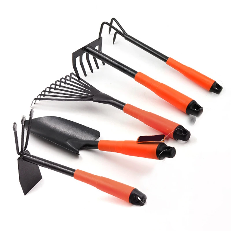 

5 Pcs Durable Mini Hardware Shovel Rake Spade for Outdoor Gardening Plant Bonsai Archaeology Flowers Potted Garden Tools Set