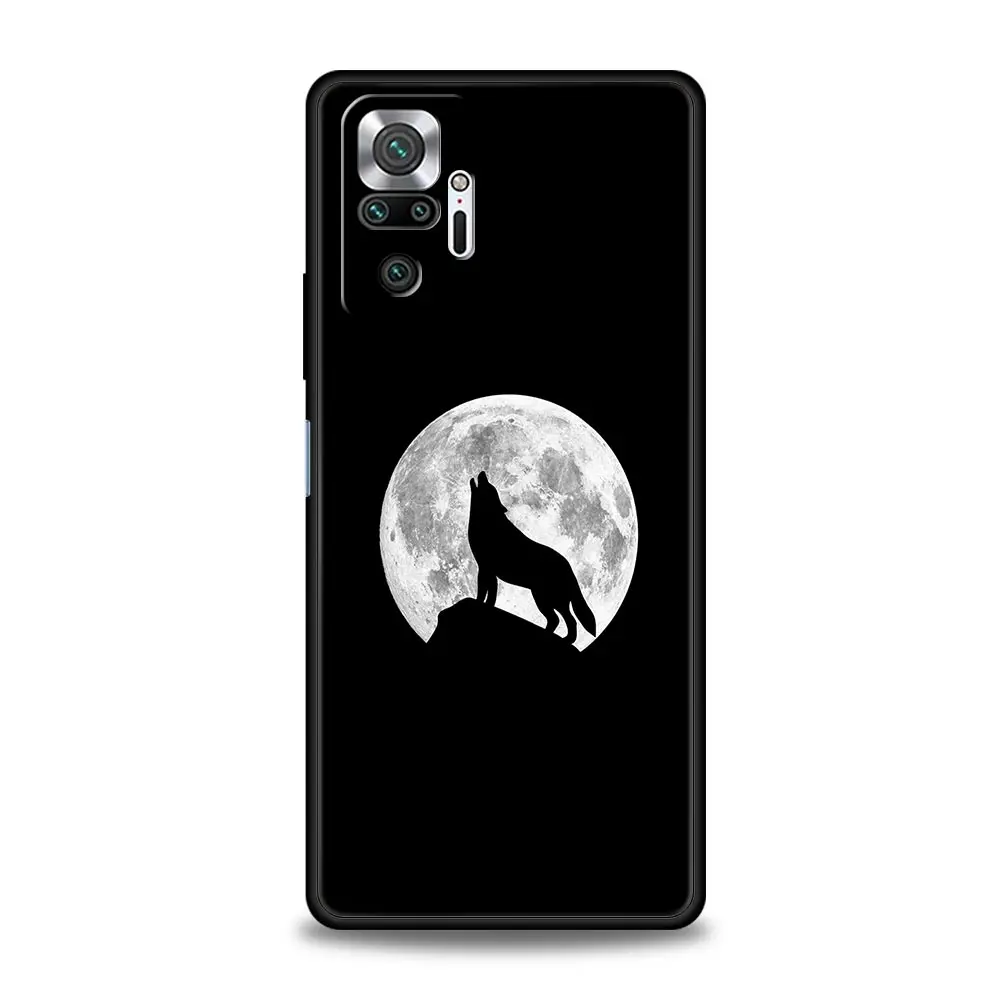 Wolf Design Black Phone Case