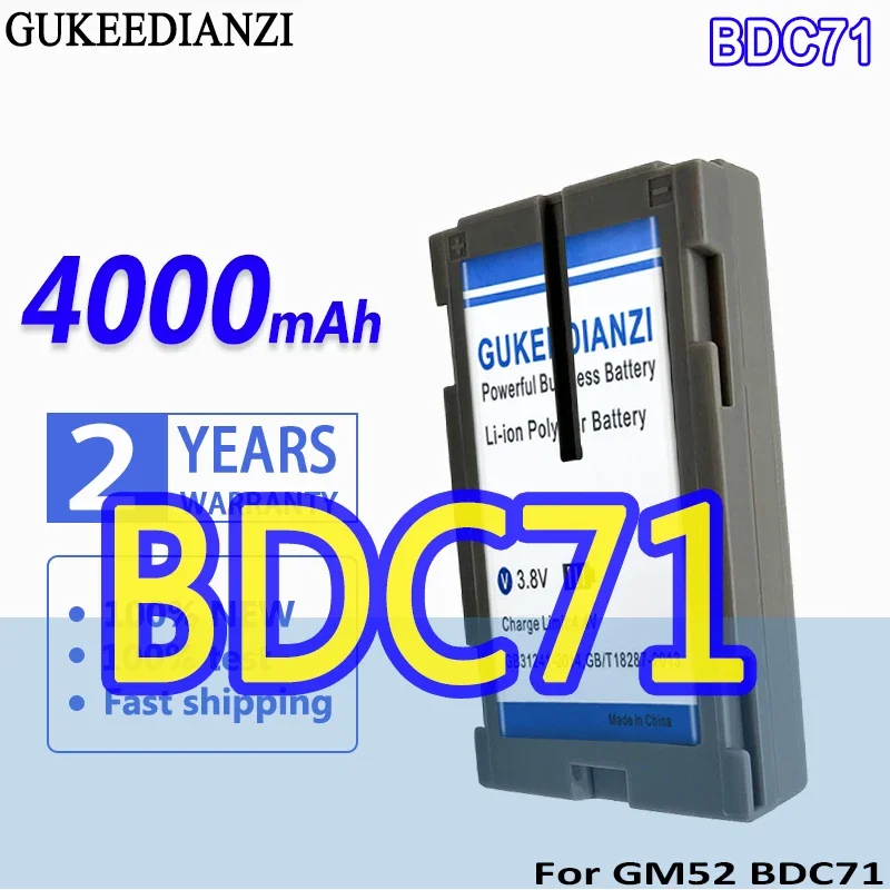 

High Capacity GUKEEDIANZI Battery 4000mAh For GM52 BDC71 Total Station 7.2V Digital Bateria