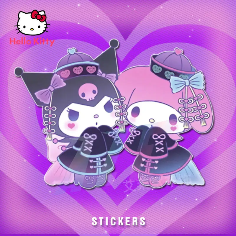 Hello Kitty Kulomi Stickers Waterproof Motorcycle Stickers Creative