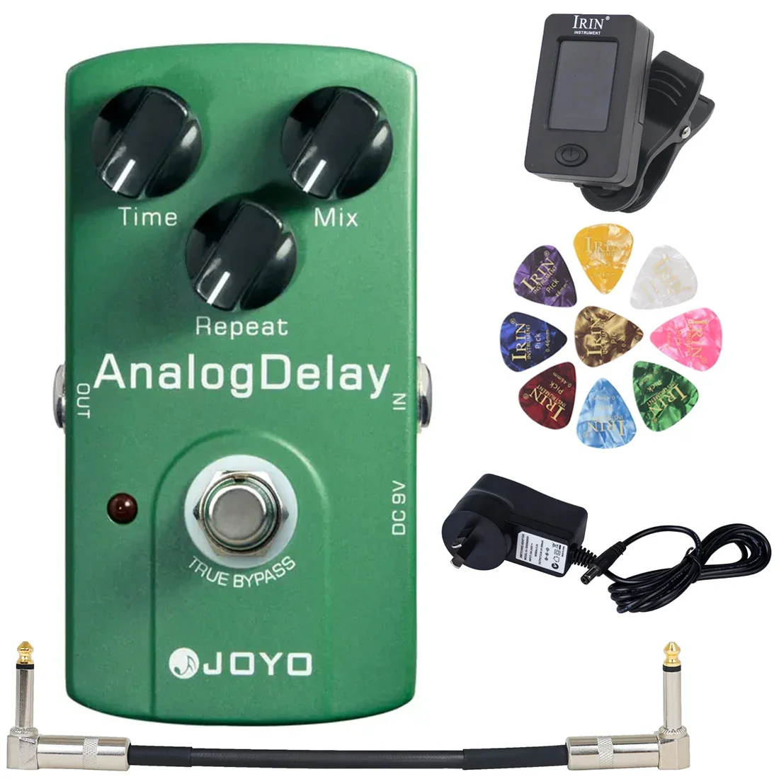 

JOYO/IRIN Analog Delay Guitar Effects Pedal Durable and Sturdy Sound Electric Guitar Pedal Musical Instrument Guitar Accessories