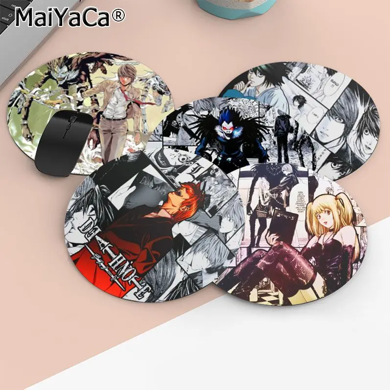 

Anime Death Note DIY Round Thickened Mouse Pad Oversized Gaming Keyboard Table Mat Desk Set Accessories Writing Desk Mats