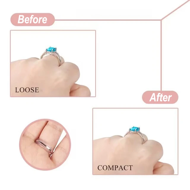 8 Pcs/Set Silicone Ring Size Adjuster Invisible for Big Size Rings Reducer  Jewelry Tools for Ring Sizer Tightener Sticker - AliExpress