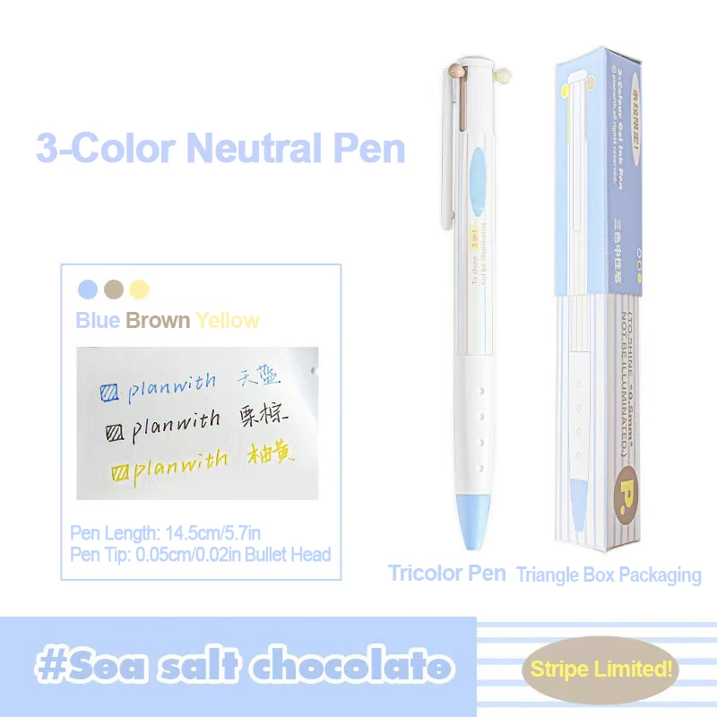 1 قطعة ثلاثي الألوان وحدة القلم القلم الإبداع الطا...