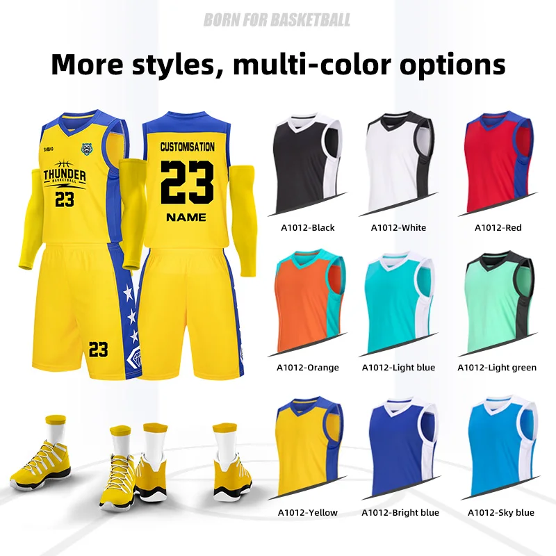 Basketball Training Clothes Men Women Adult Kids Customizable Quick-drying Breathable Jersey Uniform Shirts Tracksuit