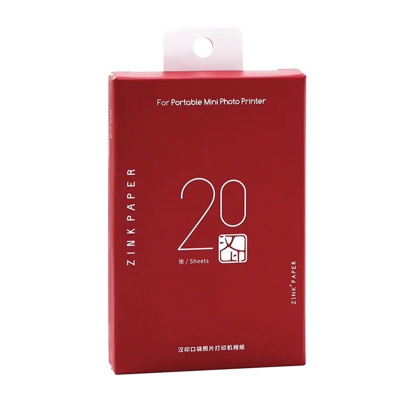 HPRT Z1/Z2/MT53 ZINK 포토 용지 2x3 인치 스티커 필름 제로 잉크 휴대용 프린터 리필 20/40/100매