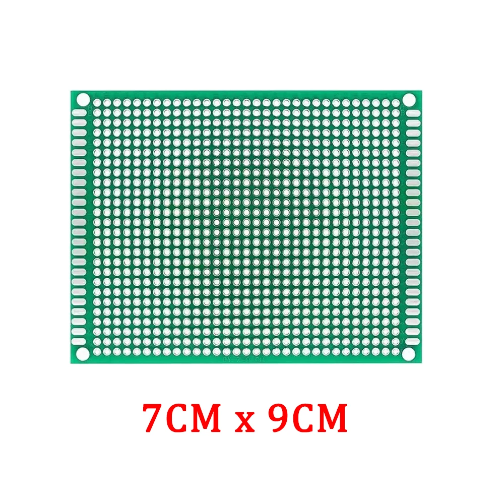 12pcs Double-Sided Prototype PCB Boards - Tinned Universal FR4 Boards In Assorted Sizes