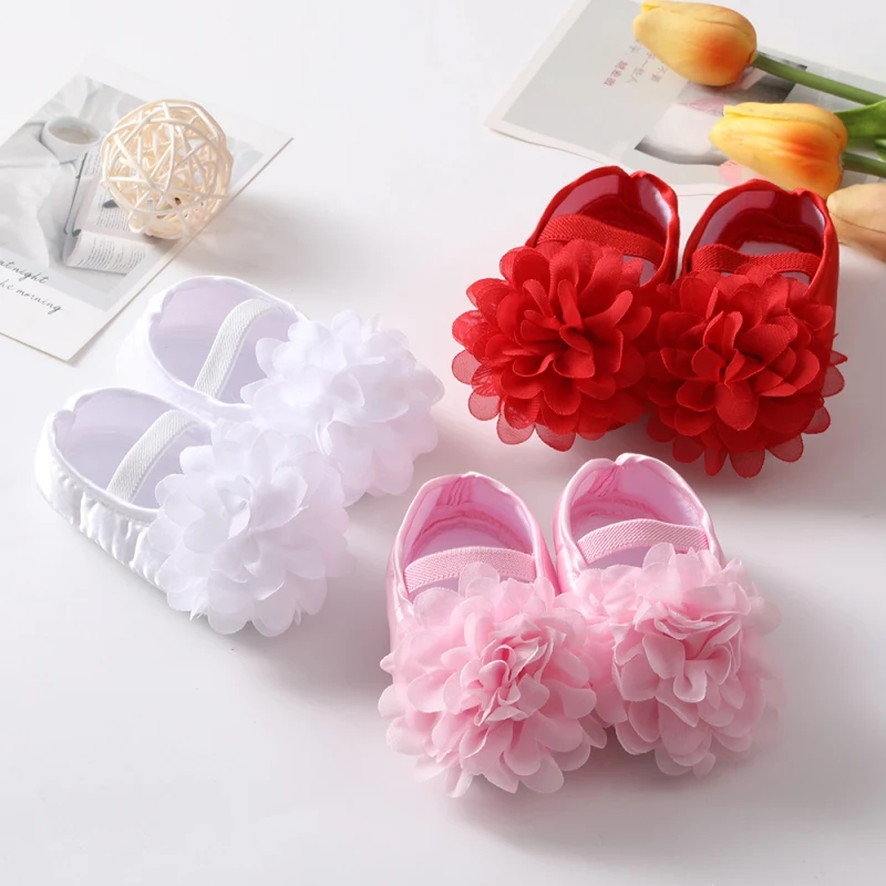 Infant Baby Girl Satin Bowknot Princess Shoes + Headband Set Soft Sole Shoes Lovely Princess Lace Non Slip Walker 0-18M 6