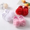 Infant Baby Girl Satin Bowknot Princess Shoes + Headband Set Soft Sole Shoes Lovely Princess Lace Non Slip Walker 0-18M 6