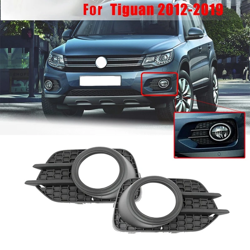 

5N0853666G9B9 5N0853666G Front Bumper Fog Lamp Frame Cover Fog Lamp Grille Automotive Parts For Volkswagen Touareg 2012-2019