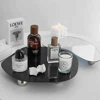 Minimalist Shelf Organizer Acrylic Tray Perfume Jewelry Cosmetic Tray Home Decor Tray Multipurpose Storage Shelf Decoration 2