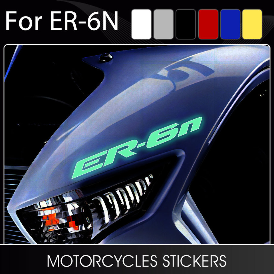 Motorcycle Glow Stickers Decal ER 6N Accessories for Kawasaki ER6N ER-6N 2006 2007 2008 2009 2010 2011 2012 2013 2014 2015 2016