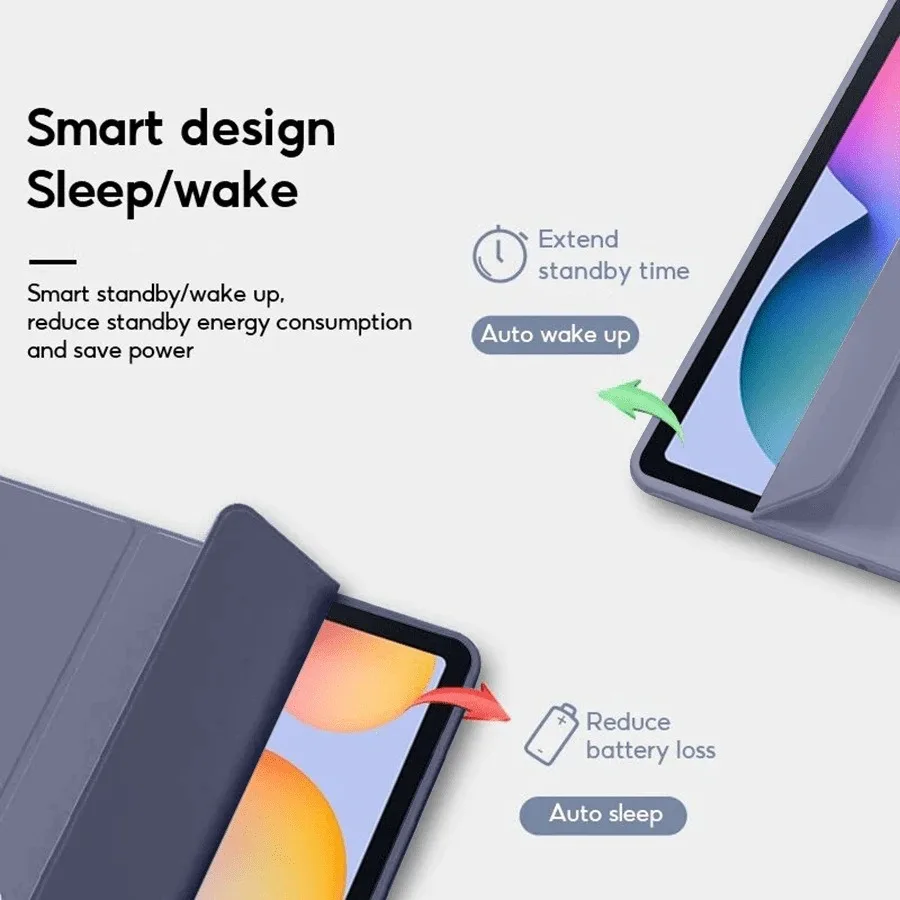 Enhanced Multi-Function Magnetic Tablet Cover with Auto-Wake Feature