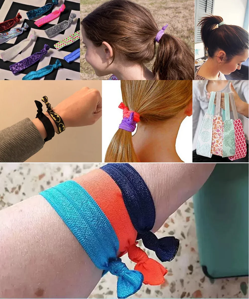 Description Picture 6 of item5/8" 15mm Gold Foil AIDS Breast Cancer Awareness Print FOE Band Spandex Fold Over Elastic For Bracelet Hair Tie Sewing Trim