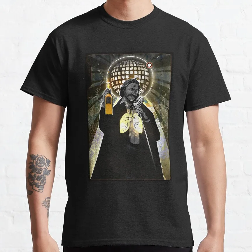 Silkdusk's Pure Cotton Kim-Kitsuragi Graphic Tee - Funny Short Sleeve Round Collar Shirt