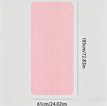 72 x 24 inch eco-friendly gym mat for women, 10mm thick double-sided textured yoga and pilates mat