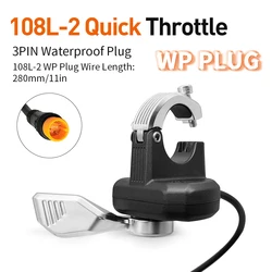 Enhanced Electric Bike Thumb Throttle - Universal Fit for Left or Right Hand Use (Left WP Plug)