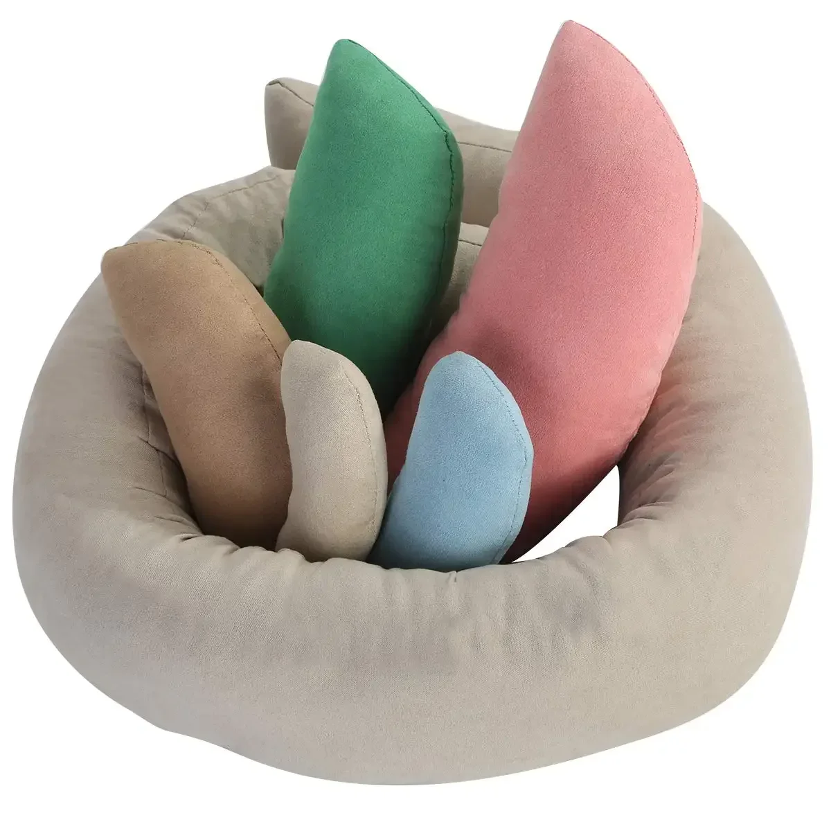 

6PCS Baby Photoshoot Props Mini Pillow Newborn Photography Props Baby Bedding Cushion Baby Posing Pillow Infant Mattress Props