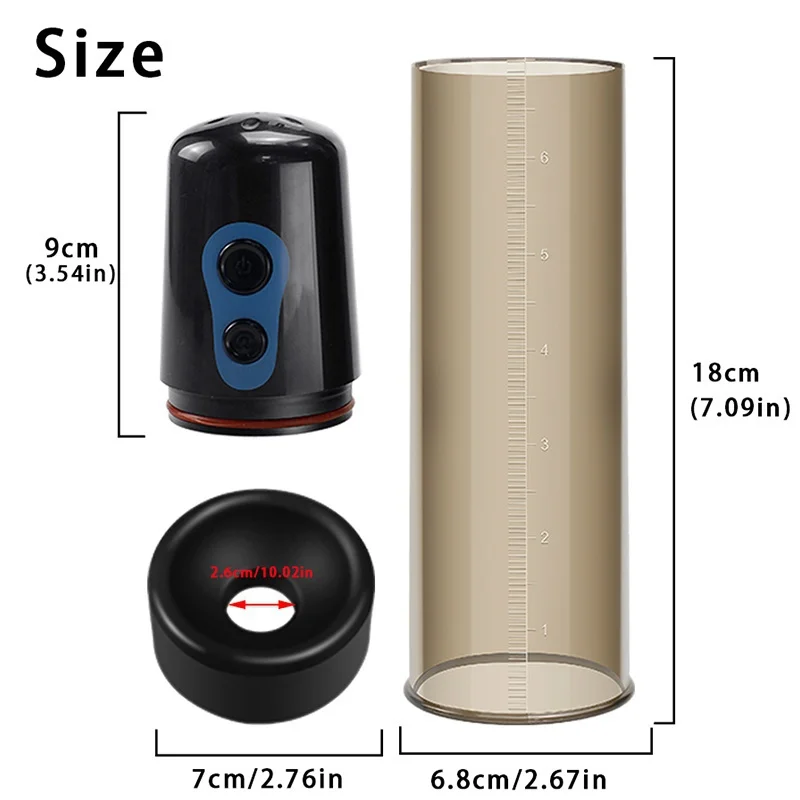 Pompe à Pénis Automatique Harder - Modèle LOVE AND VIBES, Agrandisseur Et Stimulant
