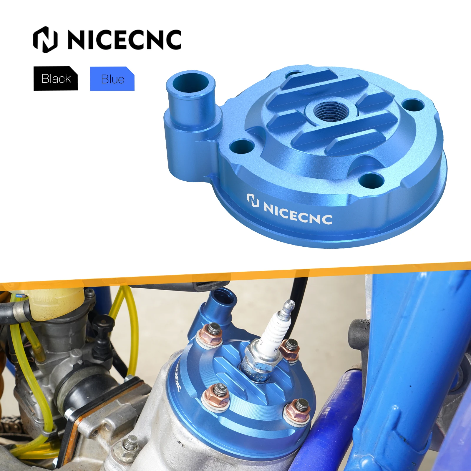 

NiceCNC Aluminum Cylinder Head Cover Top Cap For Yamaha YZ85 2002-2018 2017 2016 2015 2014 2013 2012 2011 Motorcycle Accessories