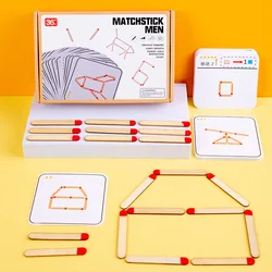 Montessori Wooden Thinking Puzzle: Educational DIY Math & Logic Training Toy (B with box)
