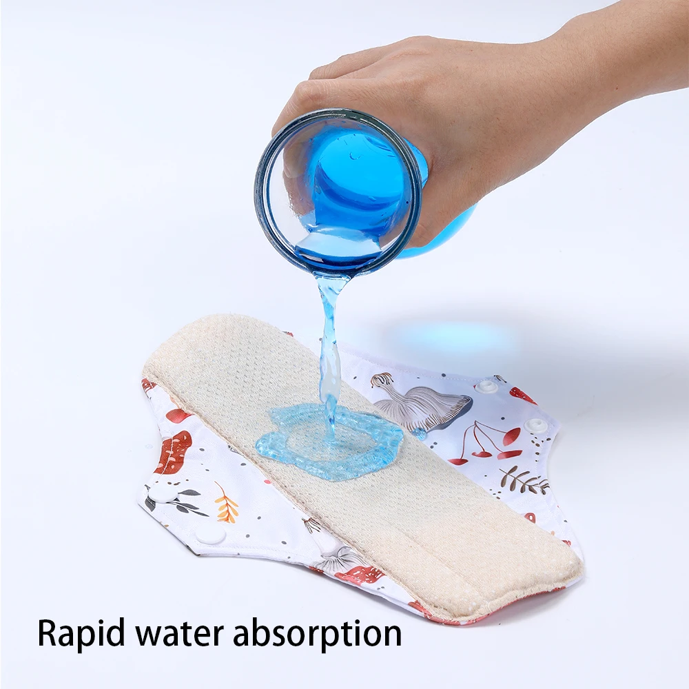 Colourful Cotton Sanitary Pads Set Washable Menstrual Pads Reusable Nursing Pad Ladies Bratehable Cloth Menstruation Gift sanitary pads