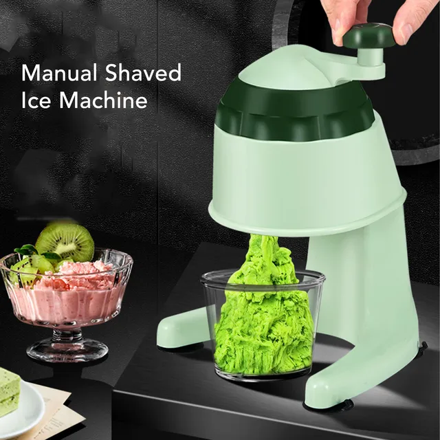 Rasoir à glace manuel, machine à glace, facile à utiliser, portable, petite manivelle, machine à cône de neige pour la maison, la cuisine, le camping 1