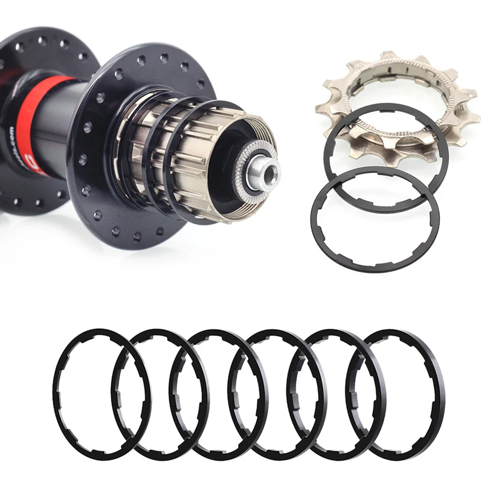 

3Pcs Bike Freewheel Gasket 1/1.5/2/1.85/2.18/2.35mm Bicycle Flywheel Cassette Gasket Spacer Bike Hub Washer Cycling Accessories