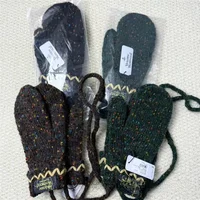 Thick Knitted Woolen Glove with Necklace for Women Winter Warm Fashionable Commuting Touch Screen Compatible Glove by Japanes...