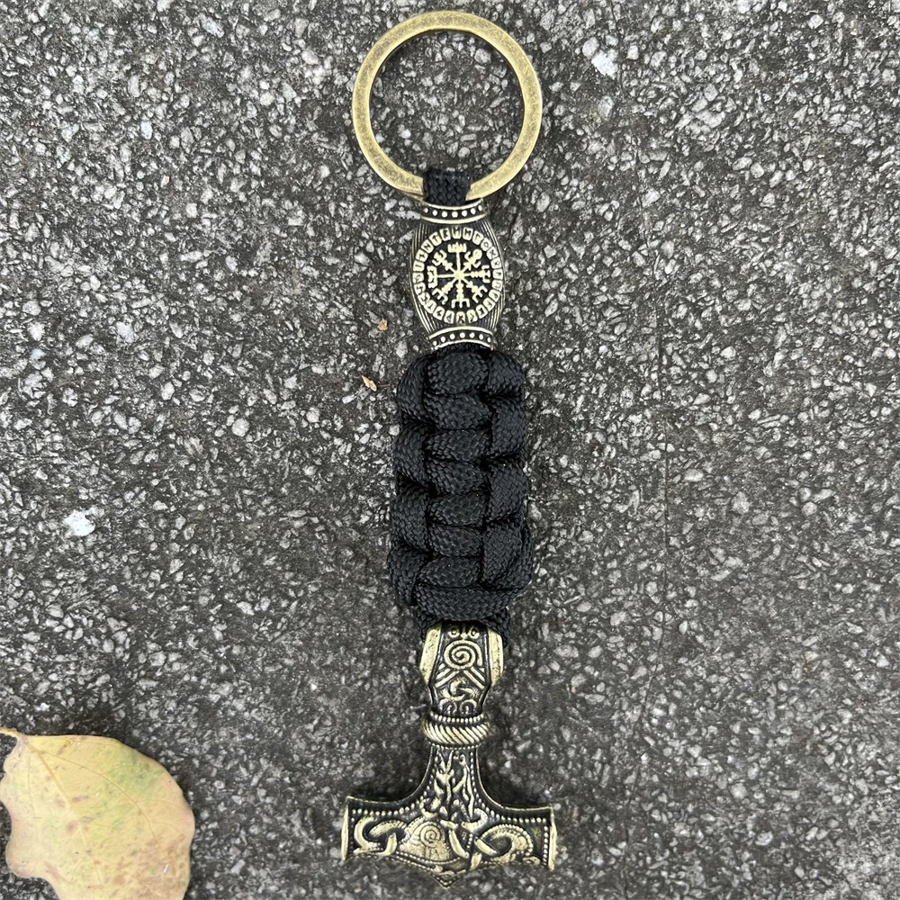Paracord Hammer Keyring 1Pcs Norse Thor Hammer Mjolnir Paracord - Main Image