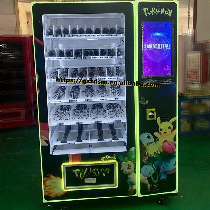 

Custom LED screen Self service smart trading card vending machine sport card vending machine with elevator on sales