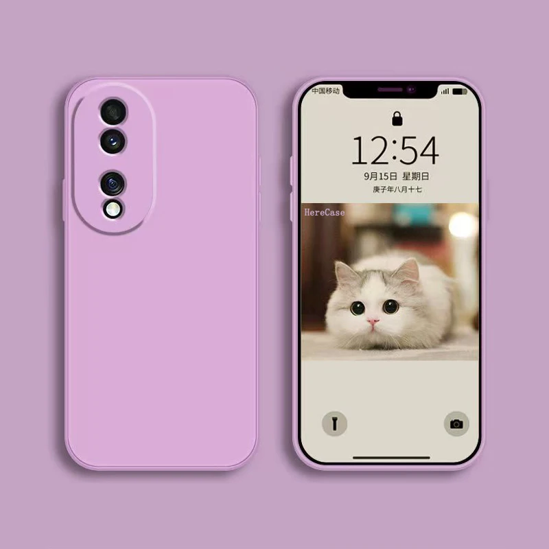 Square Liquid Silicone Shockproof Phone Back Cover - Soft and Durable Protection