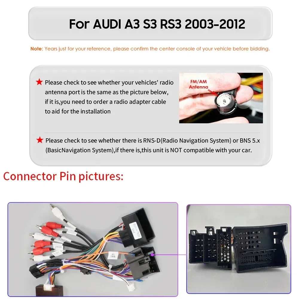 Lautsprecherringe Adapter Halterungen kompatibel mit Audi A3 8P ab 20