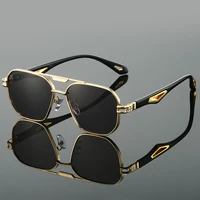 KAMMPT Vintage carré lunettes de soleil hommes nouveau classique Double pont dégradé nuances à la mode rétro marque concepteur en plein air lunettes de soleil 2