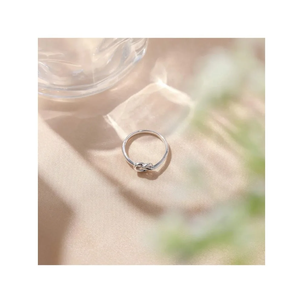 Trumium 925 Sterling Silver Ring Celtic Knot Simple Criss Cross Infinity Wedding Band for Women Jewelry Size 3-12 Rings in Bulk 2