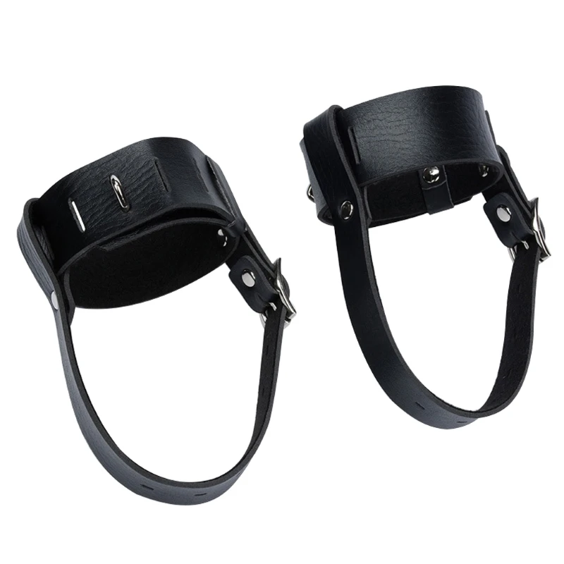 Adjustable Pu Leather Ankle Straps For Bondage Play With Locks_voghion.com