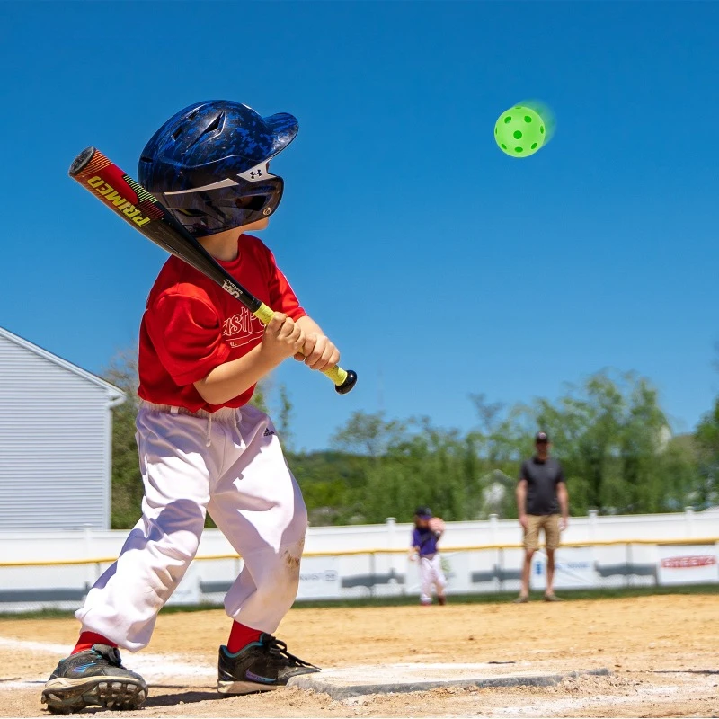 Baseball Practice Ball 72mm 26 hole injection molded pickleball Hole Ball Super soft outdoor practice Baseball 21g baseball balls