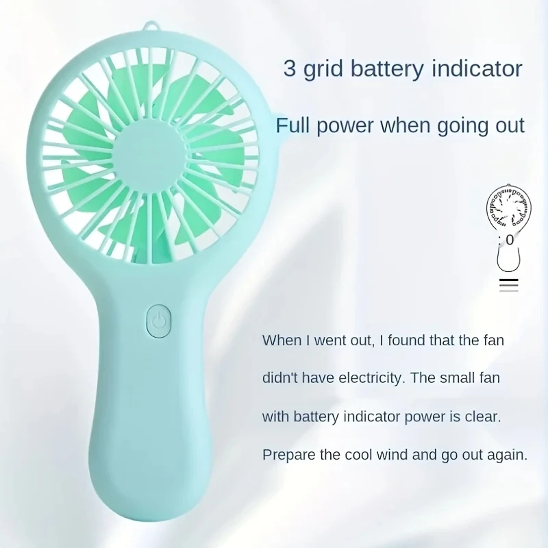 Mini Portable Pocket Handheld Fan USB Charging Rechargeable Cool Air Travel Cooler Cooling Mini Fans