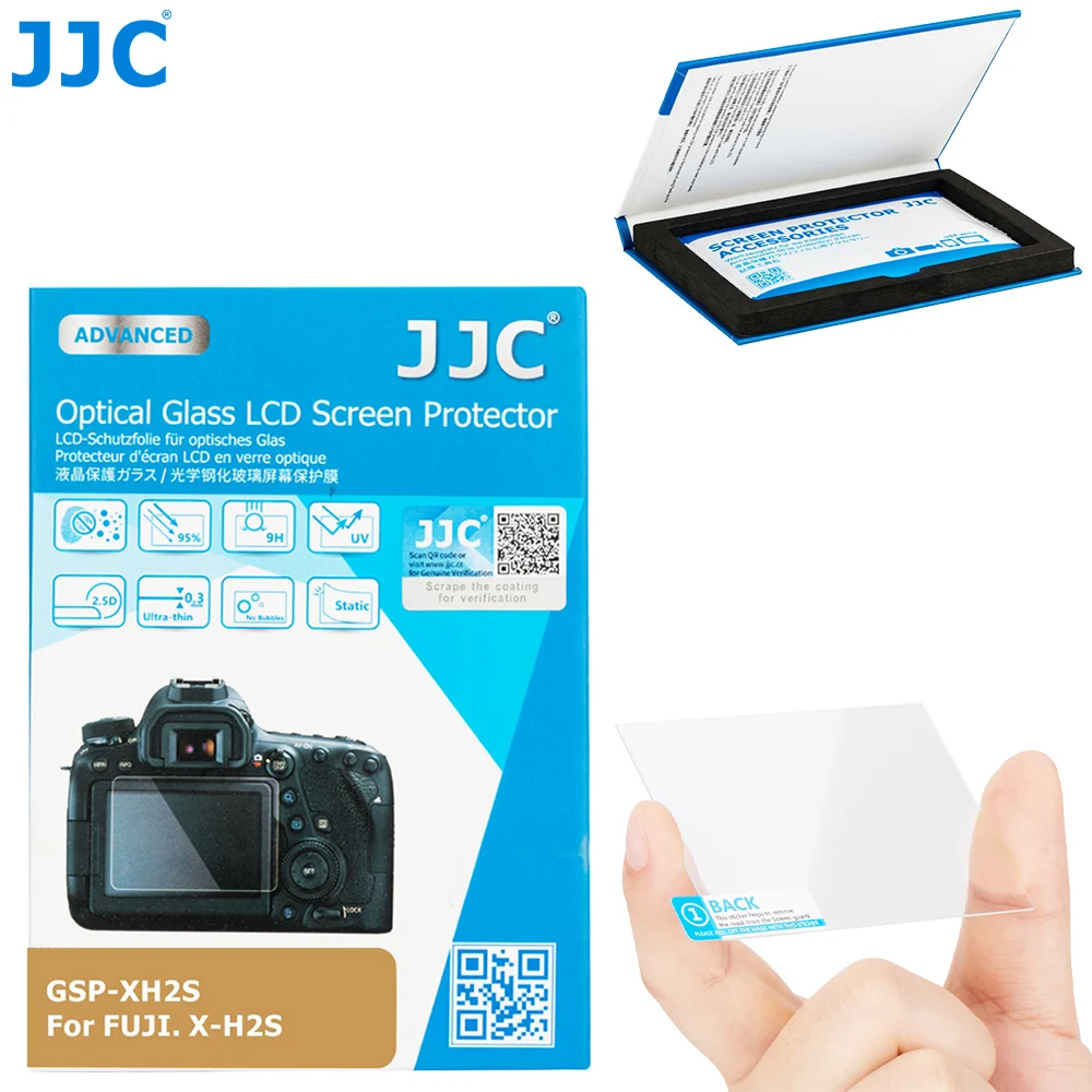 Jjc Screen Protector Per Fujifilm Xh2S Vetro Temperato 2.5D Round Edge Schermo Lcd Pellicola Di Vetro Cover Per Fujifilm X-H2S Accessori
