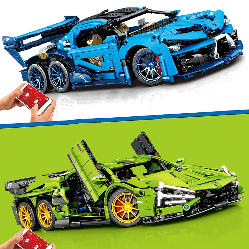 

High Tech Super Racing Sport Car Model Building Blocks City Mechanical Racer Famous Speed Vehicle Bricks Boy Adult MOC Toys Gift