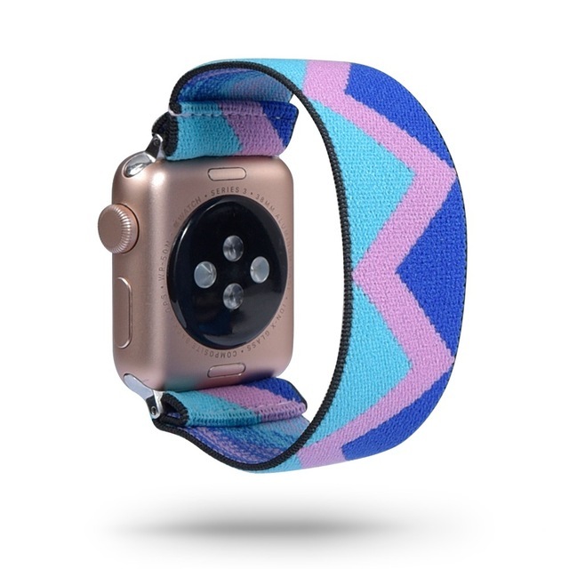 Strap for apple watch band 40mm 44mm45mm/41mm 42mm 38mm iwatch women girl Stretchy bracelet apple watch 5 4 3 SE 6 7